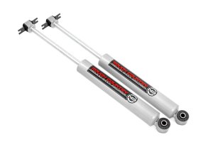 Jeep Wrangler Unlimited Rear Shocks - Rough Country - N3 with 10-stage variable valving - Metallic Silver - '07-'18